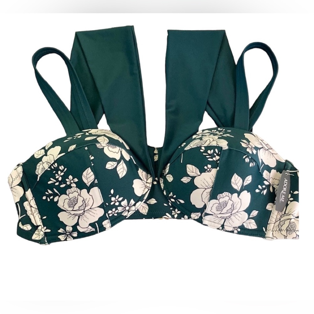 Adore Me Floral Bikini Swimsuit Top Size 1X - NWT